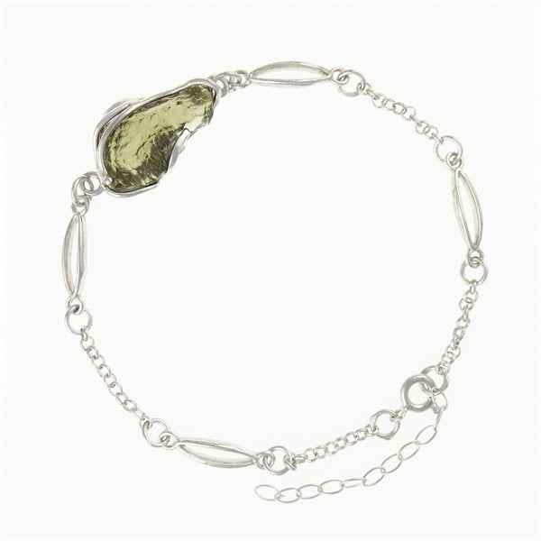 Bracciale Argento con codice moldavite 26-172