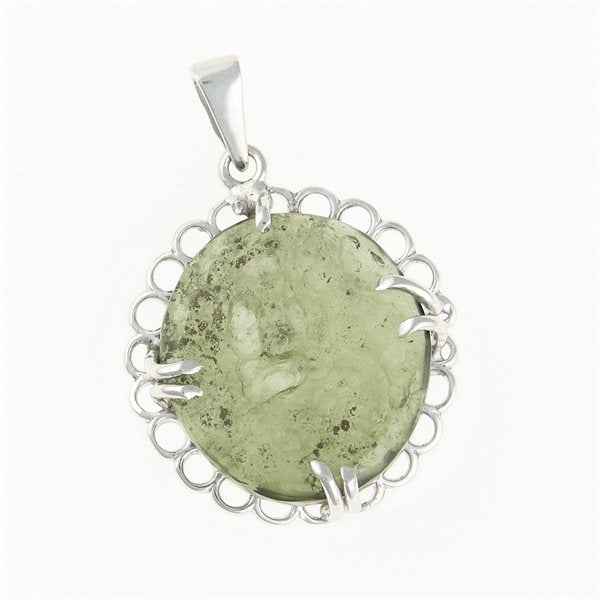 Ciondolo Argento con codice moldavite 26-210