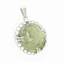 Ciondolo Argento con codice moldavite 26-210
