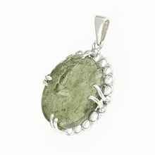 Ciondolo Argento con codice moldavite 26-210