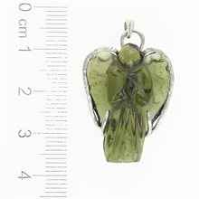 Ciondolo in argento con codice moldavite - angelo 26-258