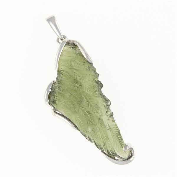 Ciondolo Argento con moldavite - ala 26-272