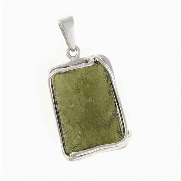 Ciondolo Argento con codice moldavite MS26-281