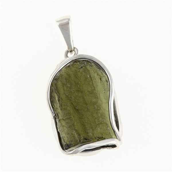 Ciondolo Argento con codice moldavite MS26-282