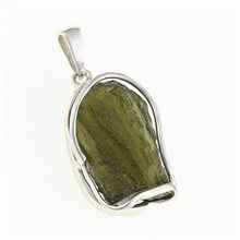 Ciondolo Argento con codice moldavite MS26-282