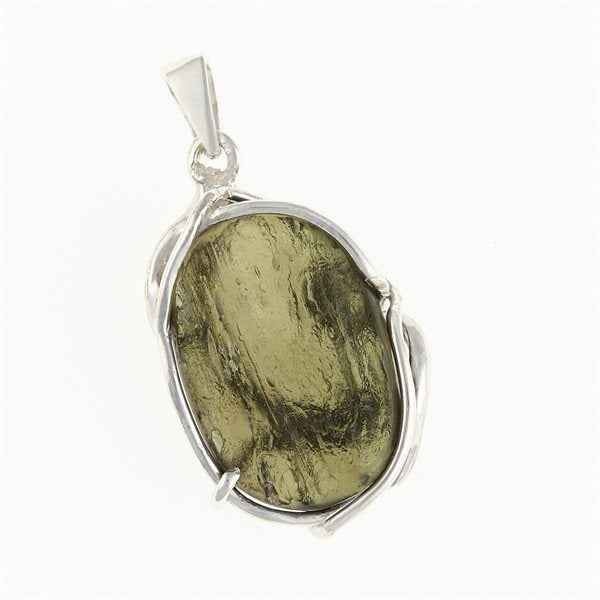 Ciondolo Argento con codice moldavite MS26-285