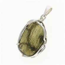 Ciondolo Argento con codice moldavite MS26-285