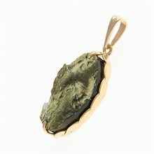 Ciondolo placcato in oro con codice moldavite MS26-291
