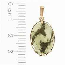 Ciondolo placcato in oro con codice moldavite MS26-291