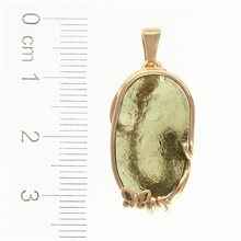 Ciondolo placcato oro con codice moldavite MS26-292