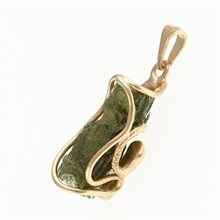 Ciondolo placcato oro con codice moldavite MS26-294