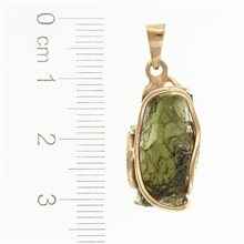 Ciondolo placcato oro con codice moldavite MS26-294
