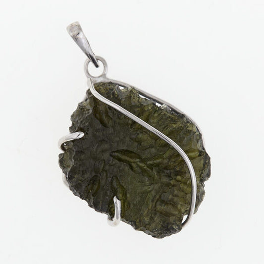 Pendente in oro con a moldavite 7790