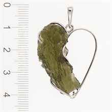 Ciondolo dorato con codice moldavite – heart7862