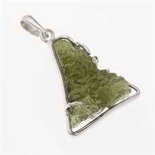 Ciondolo dorato con codice moldavite 7943