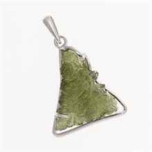 Ciondolo dorato con codice moldavite 7943