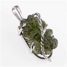 Ciondolo dorato con codice moldavite 8569
