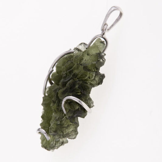 Pendente in oro con a moldavite 8585a