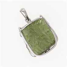 Ciondolo dorato con codice moldavite 8602