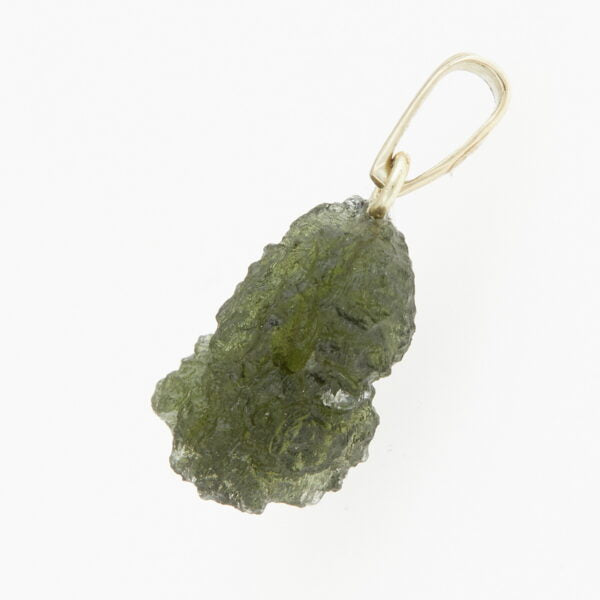 Pendente in oro con a moldavite 9065