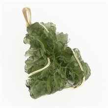 Ciondolo dorato con codice moldavite 9496