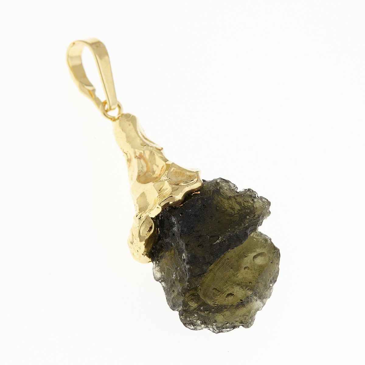 Ciondolo con moldavite naturale 117