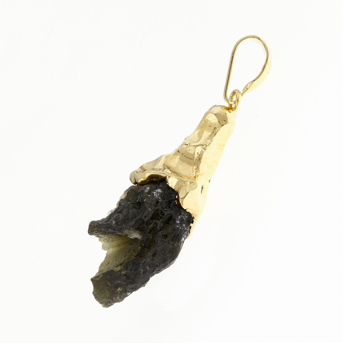Ciondolo con moldavite naturale 117