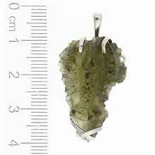 Ciondolo in argento con codice moldavite - Cancro 25-02