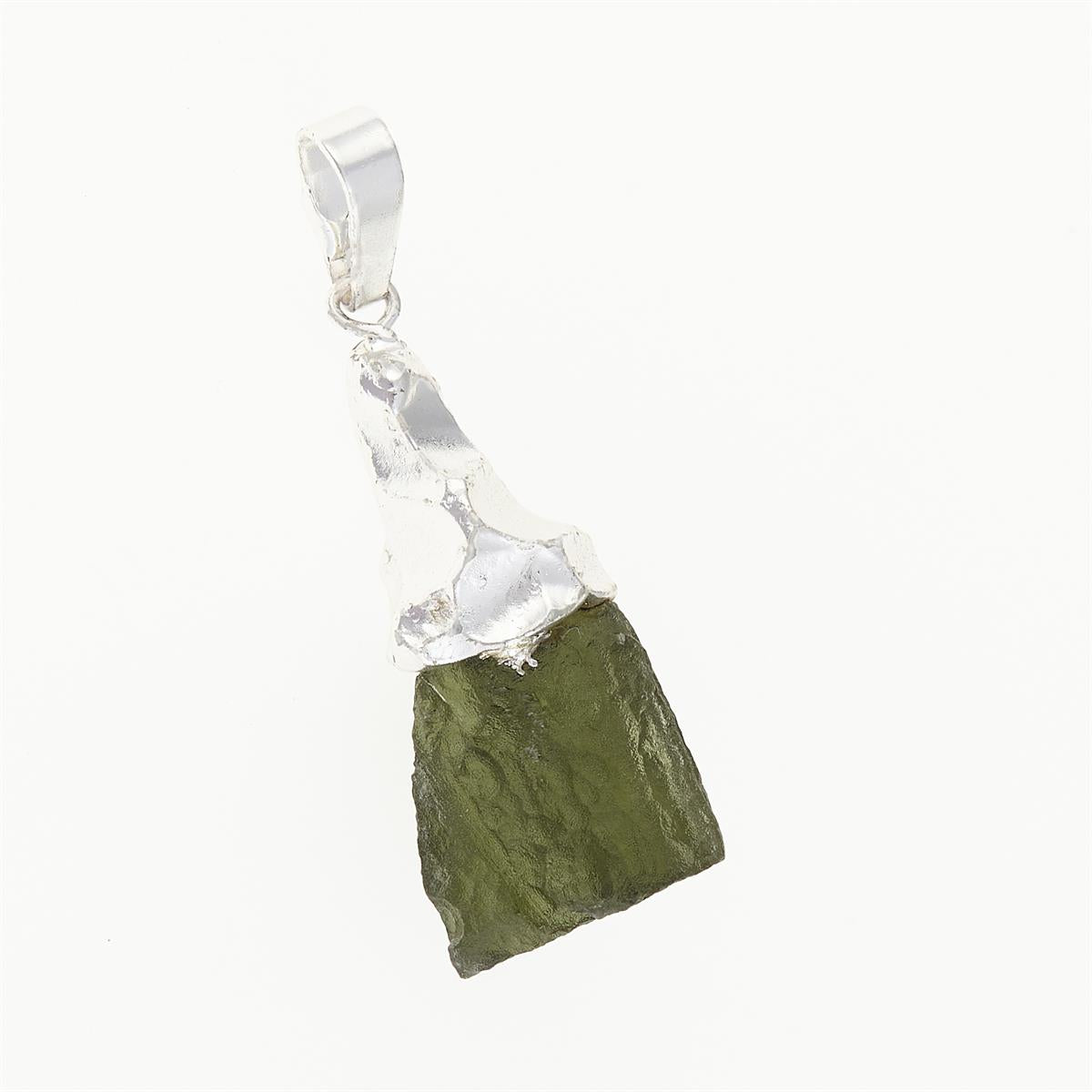 Pendant with natural moldavite 038