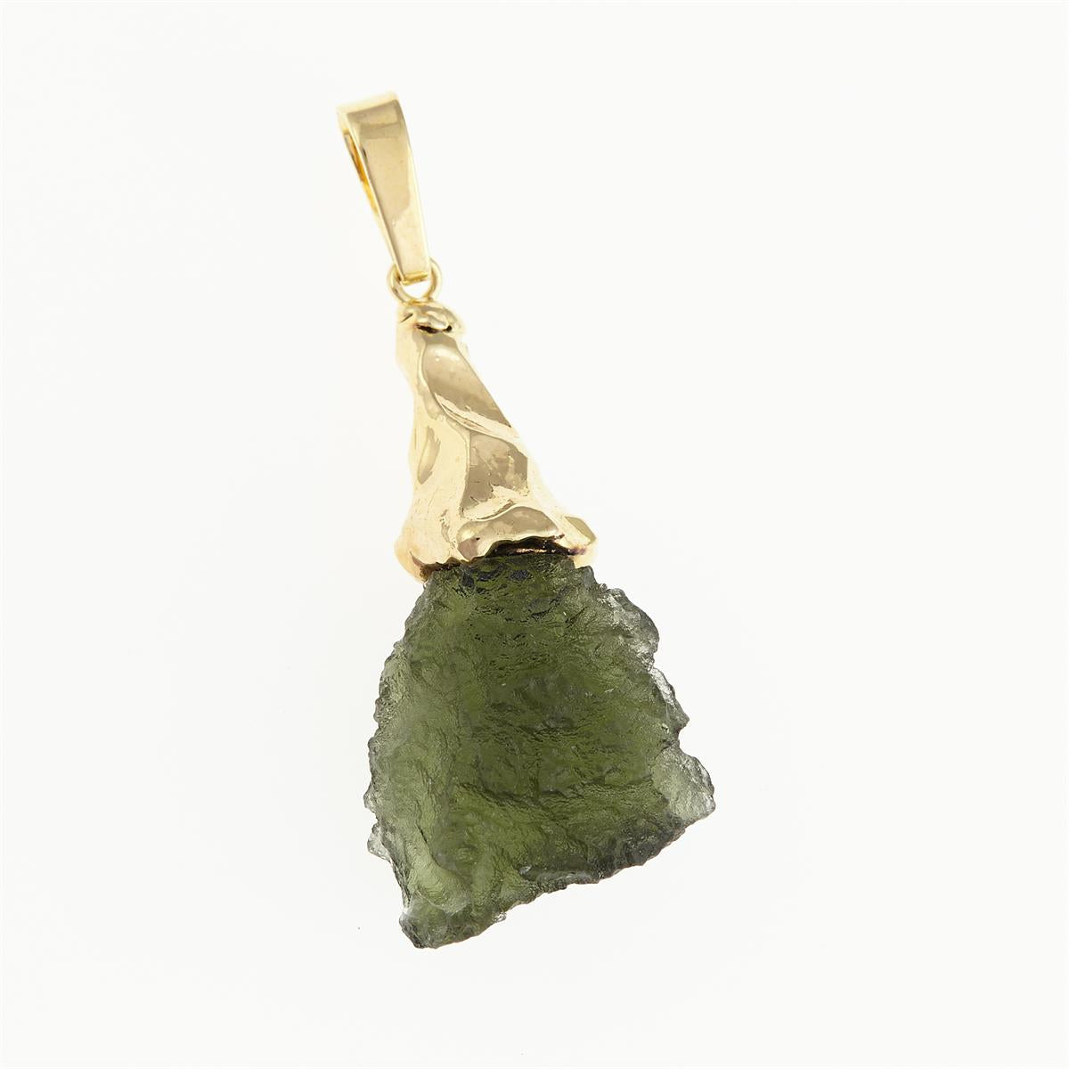 Pendant with natural moldavite 040