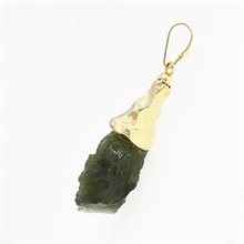 Ciondolo con moldavite 040 naturale