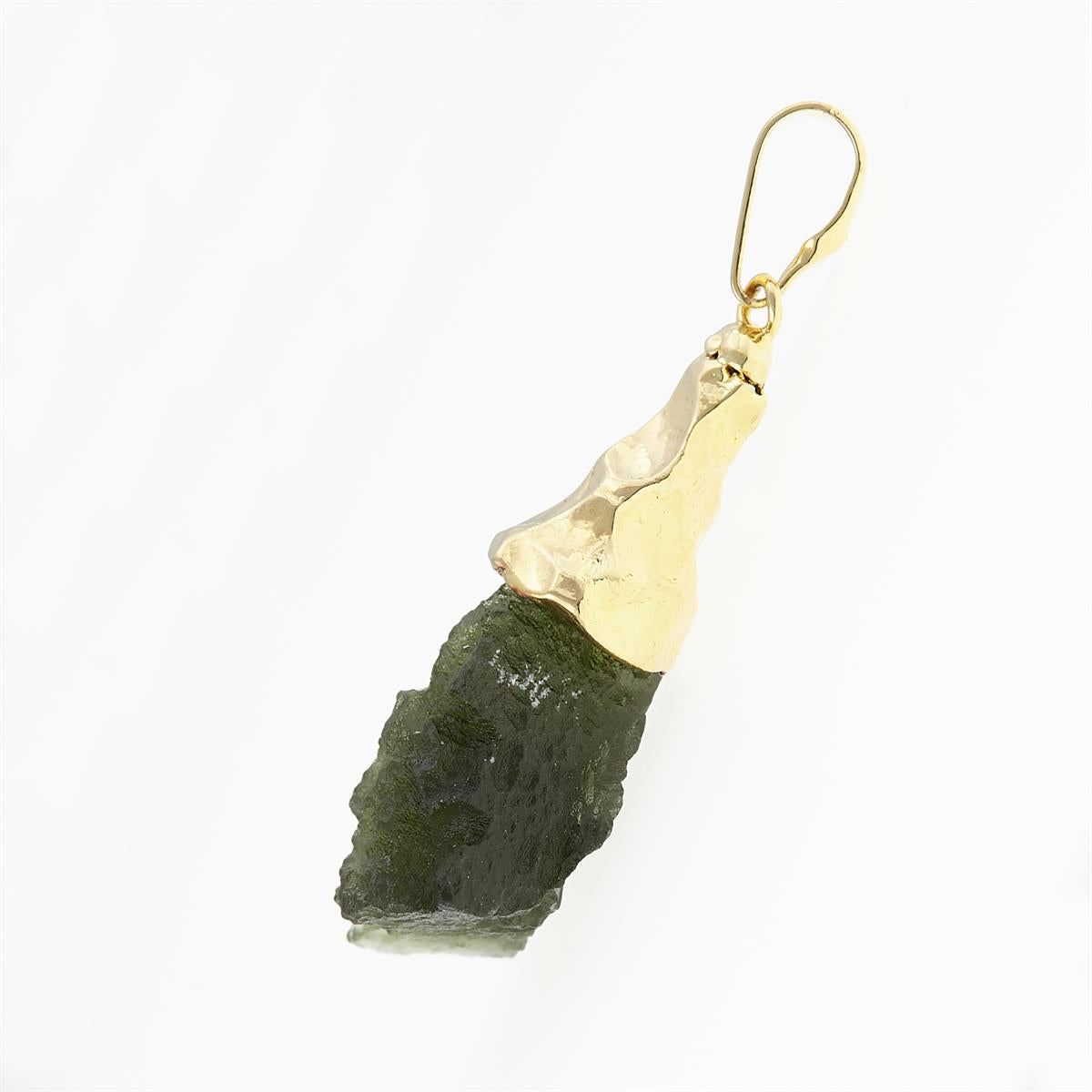 Pendant with natural moldavite 040