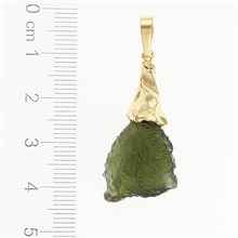 Ciondolo con moldavite 040 naturale