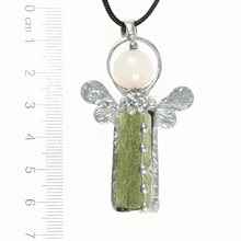 Ciondolo con moldavite naturale - engel - 26-023