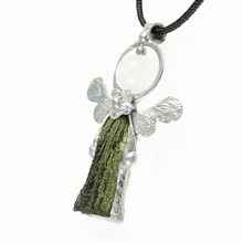 Ciondolo con moldavite naturale - engel - 26-026