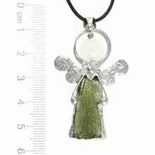 Ciondolo con moldavite naturale - engel - 26-026