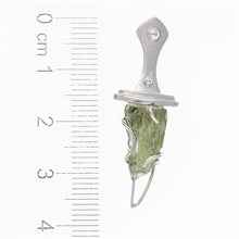 Ciondolo Argento con moldavite - Pugnale arabo 009