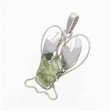 Ciondolo Argento con moldavite – Cancer 011