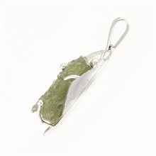 Ciondolo Argento con moldavite – heart 015