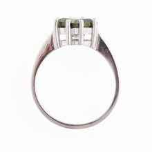 Anello Argento con moldavite 100