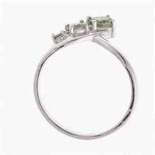 Anello Argento con moldavite 267