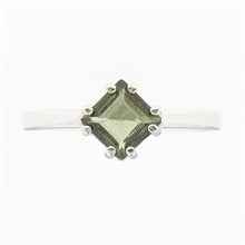 Anello Argento con moldavite 361