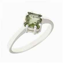 Anello Argento con moldavite 361