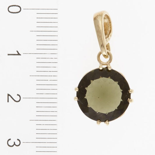 Pendente in oro con moldavite 534