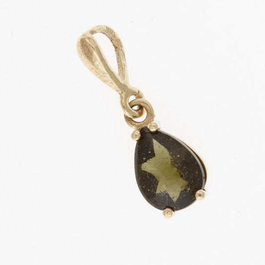 Pendente in oro con moldavite 535