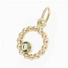 Ciondolo dorato con codice moldavite 088