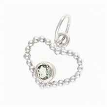 Ciondolo dorato con moldavite – heart 100