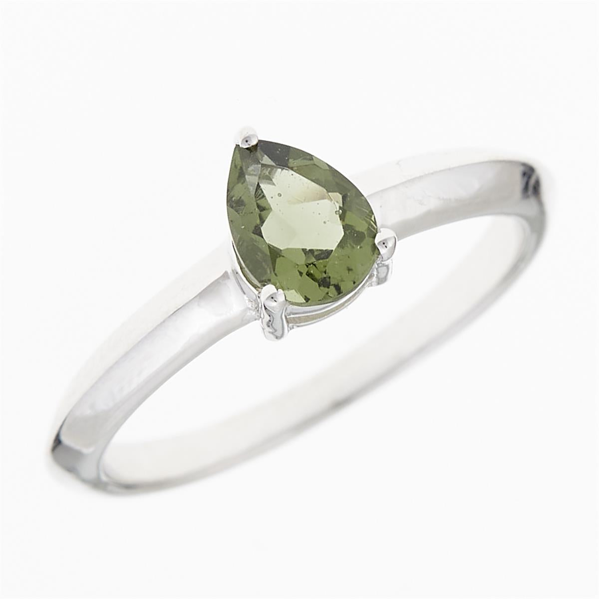 Silver ring mit moldavite R10