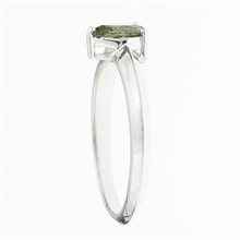 Anello Argento con moldavite R10