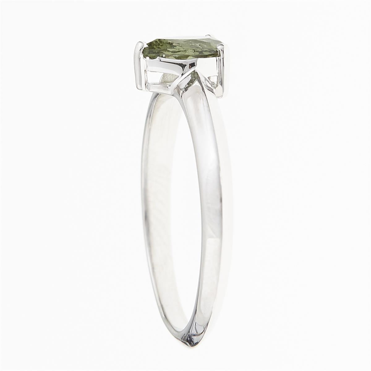 Silver ring mit moldavite R10